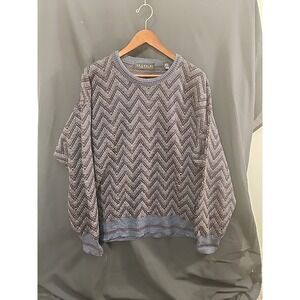 Brandini Men's Knit Sweater Wool Blend Lightweight Crew Size Large Italy Made